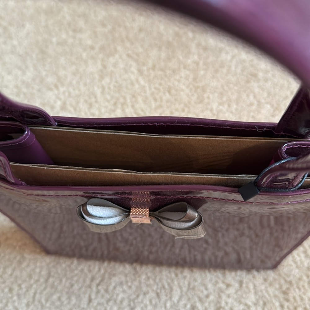Ted Baker London Burgundy Tote with Bow - Picture 5 of 6